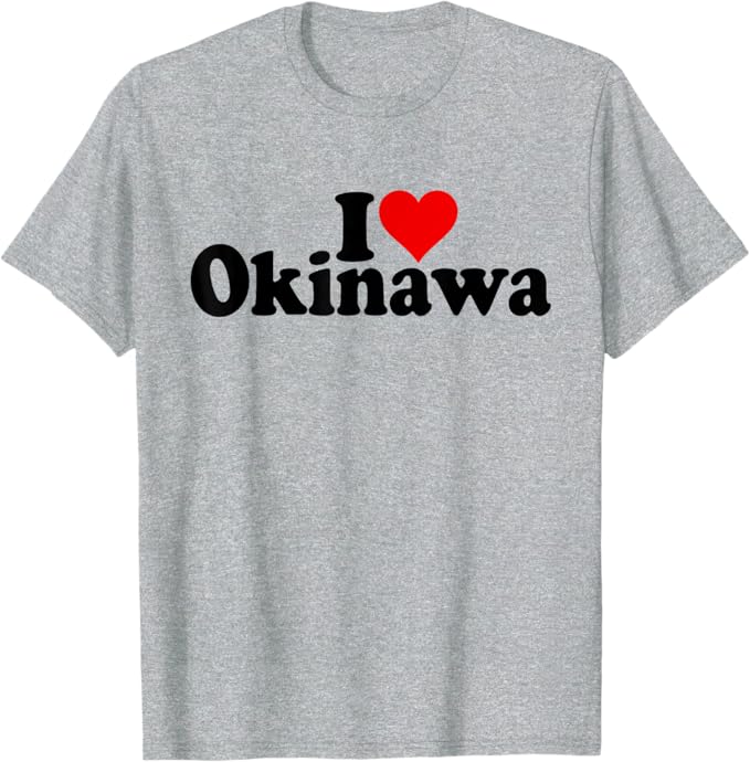 I LOVE HEART 沖縄 Tシャツ