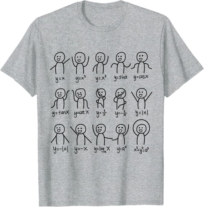 Rakuten - 代数ダンス 面白い関数 グラフ 図表 数学方程式 Tシャツ