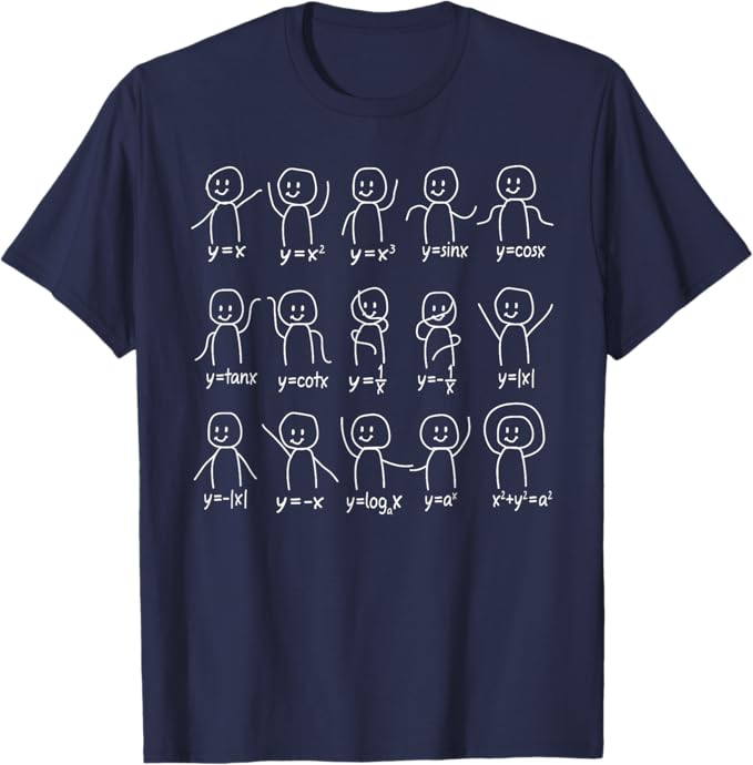Rakuten - 【楽天スーパーSALE】おもしろ代数 ダンスグラフフィギュアシャツ 数学方程式 Tシャツ