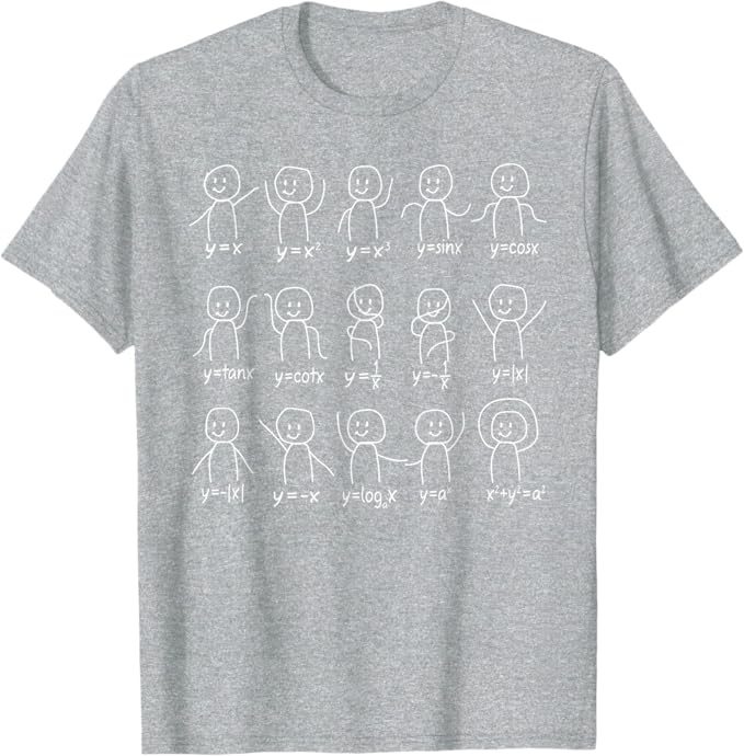 Rakuten - おもしろ代数 ダンスグラフフィギュアシャツ 数学方程式 Tシャツ
