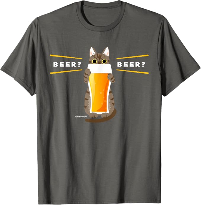 Rakuten - ビールをすすめるねこ 猫 ビール CAT BEER Tシャツ
