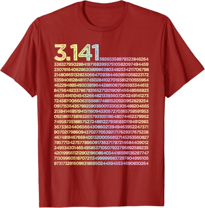 Rakuten - 【楽天スーパーSALE】3.14 数学 物理学 3.14 円周率の日 Tシャツ