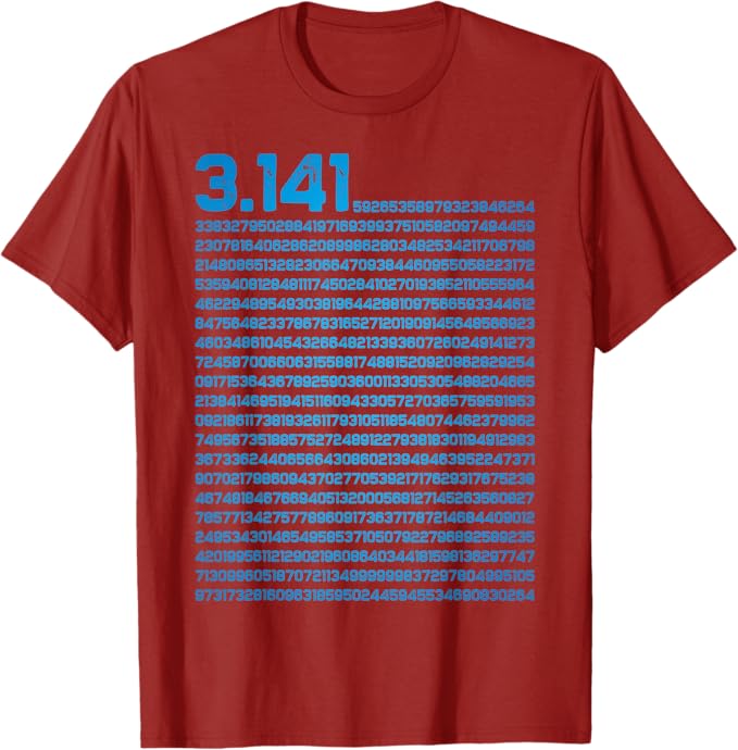 Rakuten - 3.14 円周率の日 数学 物理学 3.14 Tシャツ