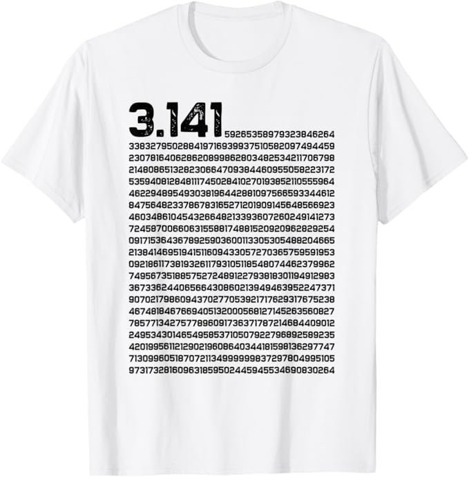 Rakuten - 【楽天スーパーSALE】3.14 円周率の日 数学 非合理数 円周率 Tシャツ