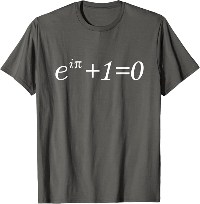乐天商城 - e^(iPi)+1=0 オイラーの等式の数学的記録 Tシャツ
