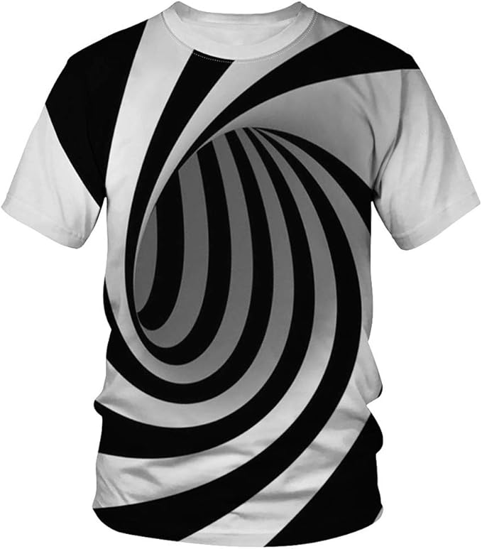 Rakuten - ウズ柄 総柄Tシャツ ユニセックス 半袖 3dプリント 面白いtシャツ カジュアル tシャツ