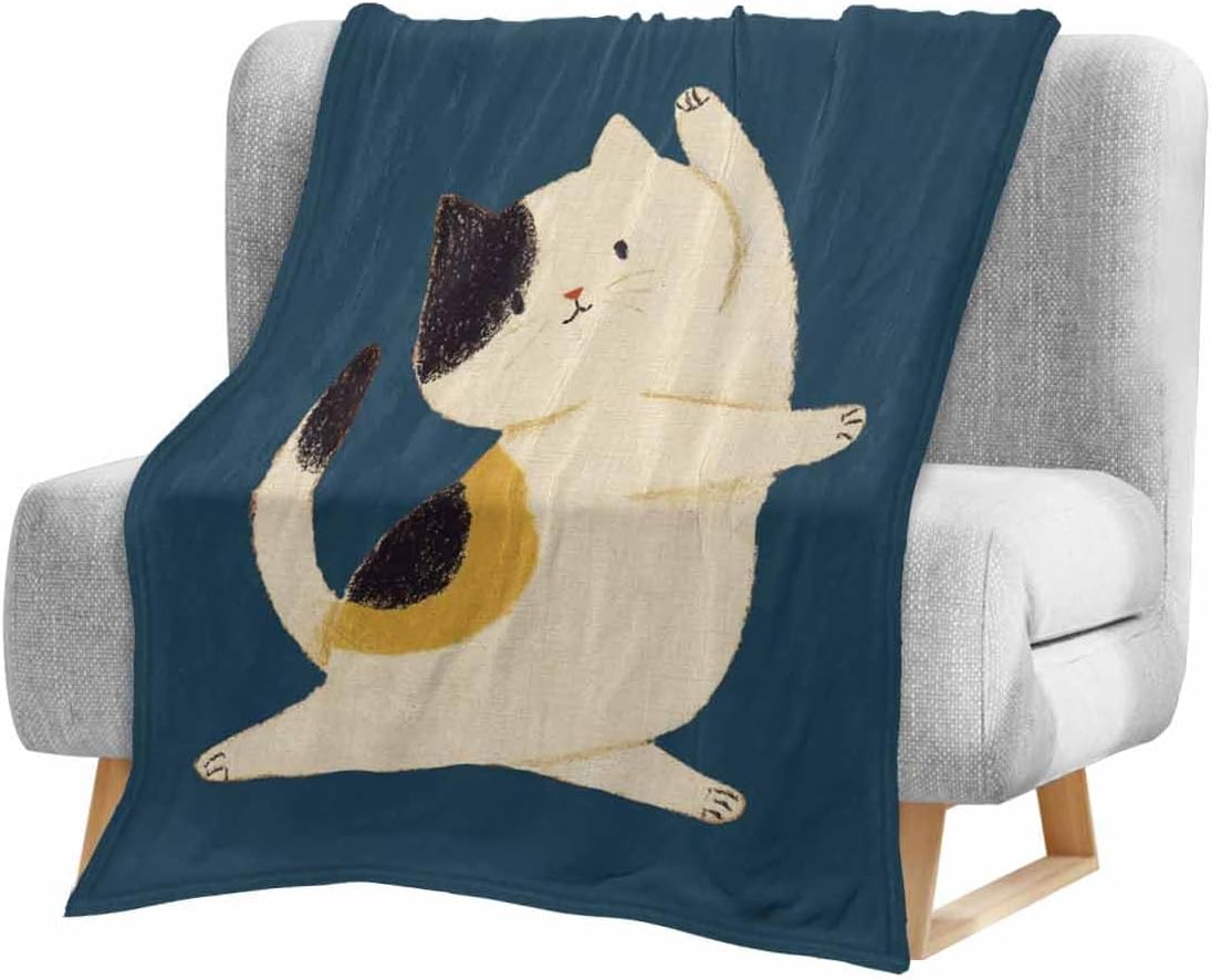 商品情報サイズ・重量75×100cm：約345g100×125cm：約525g125×150cm：約725g150×200cm：約1085g素材ポリエステル100％生地フランネル（毛玉ができにくい）シーズンオールシーズン用途ひざ掛け・お昼寝・冷房対策・防寒洗濯洗濯機洗い可生産国日本和風 可愛い猫 イラスト 紺色 プレゼント 子供 友達 母の日 父の日 夫婦 カップル ブランケット 毛布 ギフト ひざ掛け 贈り物 ふわふわ キャンプ 昼寝 ソファ あったか 洗える 冷房対策 柔らか 75×100cm　100×125cm　125×150cm　150×200cm ブランケット 毛布 ギフト ひざ掛け 父 母 祖母 祖父 安心 ぬくもり 大切な人への贈り物 5