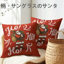 PAKAZA クッションカバー 45×45cm クリスマス おしゃれ インテリア Xmas ギフト 誕生日 北欧 動物 2枚セット クリスマス雑貨