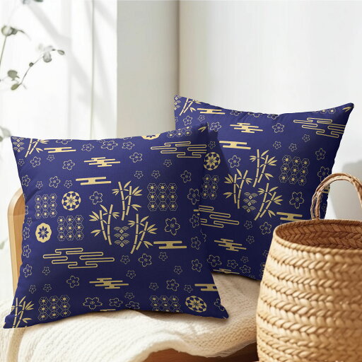 PAKAZA クッションカバー 45×45cm 和柄 木の葉 自然な調和 布感 素朴 紡績風 和風 日本の美学 フレンチ 植物 茶室 和室 おしゃれ 2枚セット PAKAZA クッションカバー 45×45cm 和柄 木の葉 自然な調和 布感 素朴 紡績風 和風 日本の美学 フレンチ 植物 茶室 和室 おしゃれ 2枚セット