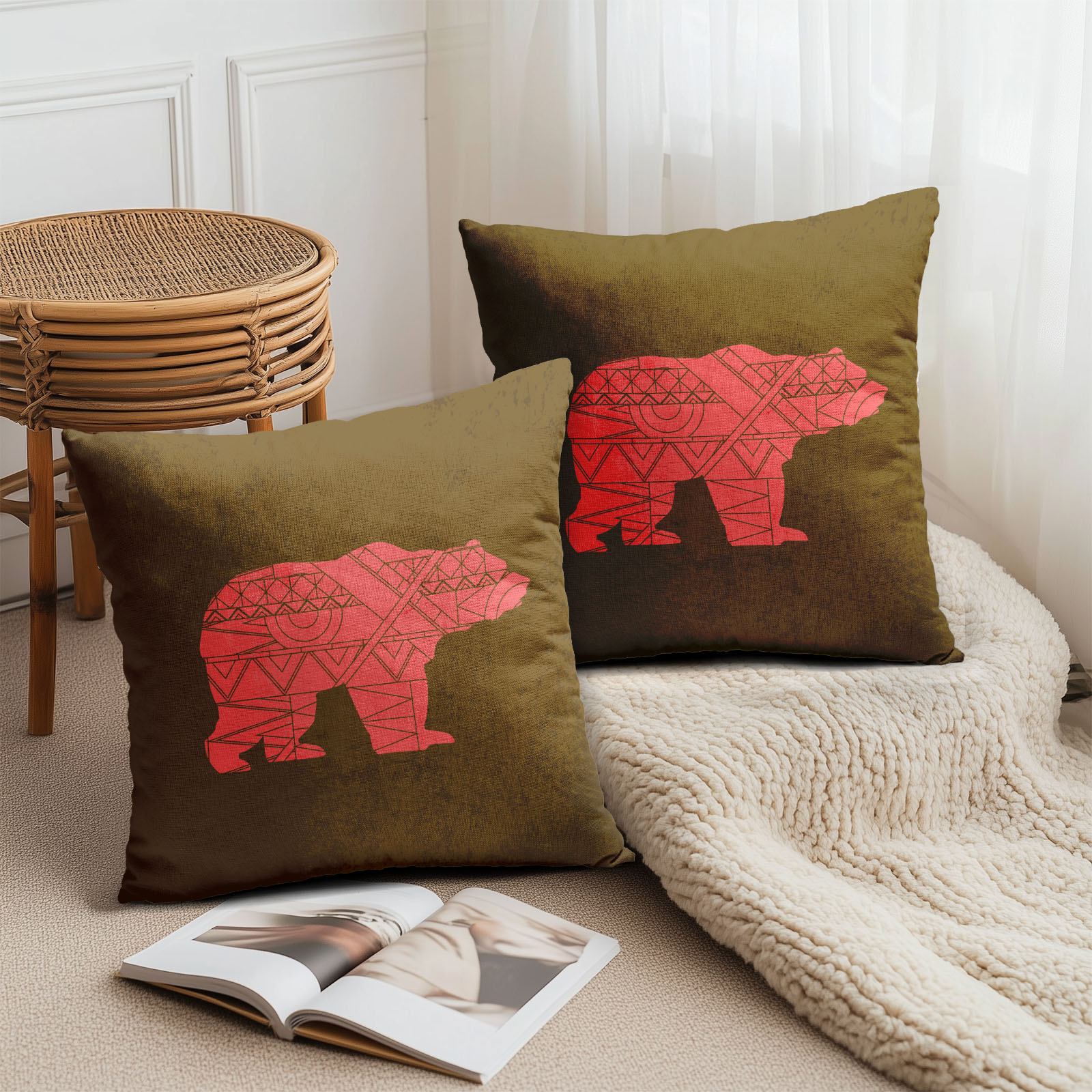 楽天市場】くま クッションカバーの通販