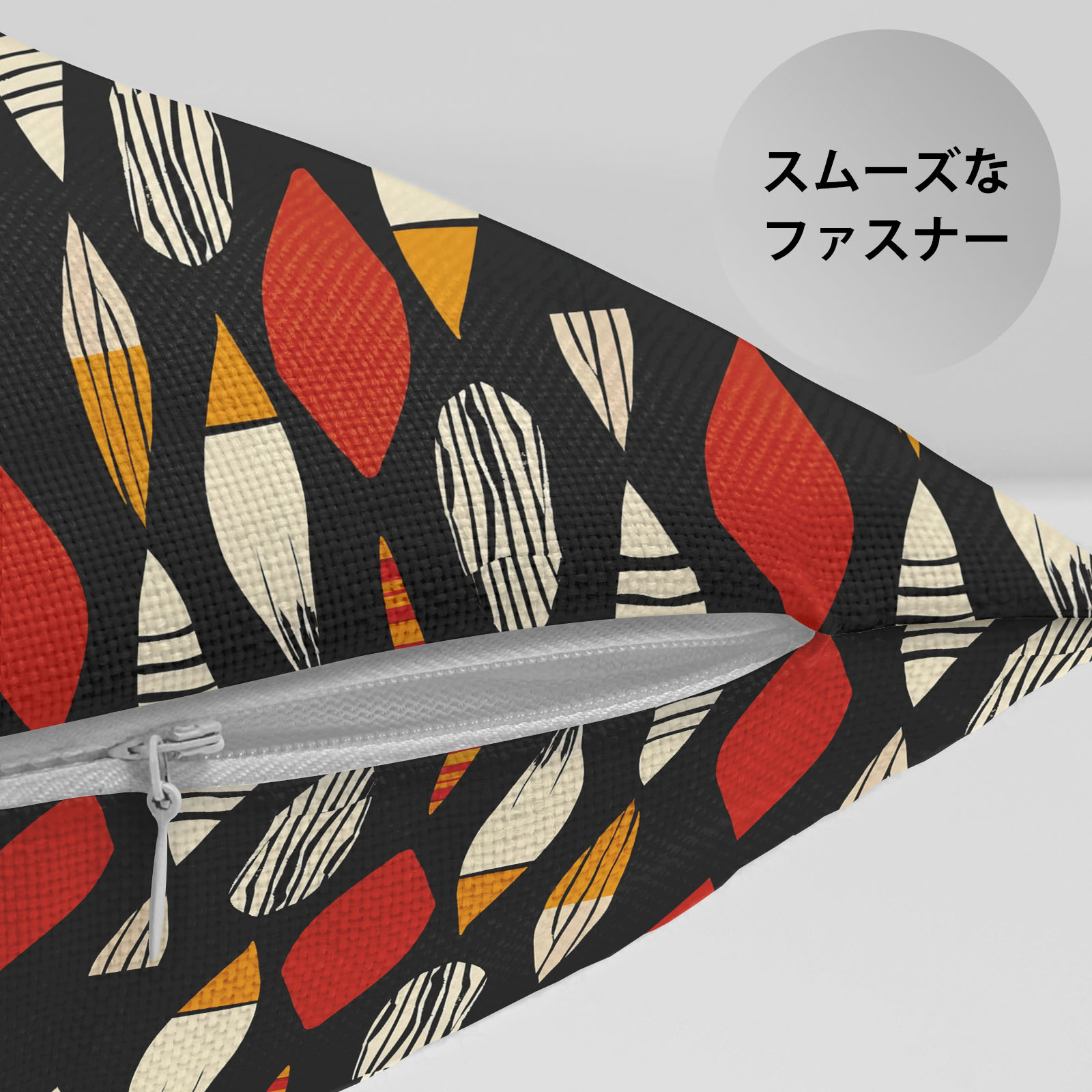 【楽天スーパーSALE】クッションカバー ストライプ模様 ダイヤモンド形 トライバルデザイン アフリカンアート 色鮮やか 2枚セット 30×30cm 40×40cm 45×45cm 50×50cm 55×55cm 60×60cm 民族的要素 ブラック アフリカンアート 葉の模様 PAKAZA [3]