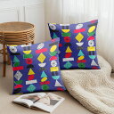 【楽天スーパーSALE】クッションカバー 2枚セット 30×30cm 40×40cm 45×45cm 50×50cm 55×55cm 60×60cm 紫色の基調...