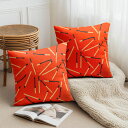 【楽天スーパーSALE】クッションカバー 2枚セット 30×30cm 40×40cm 45×45cm 50×50cm 55×55cm 60×60cm マッチ棒 ...