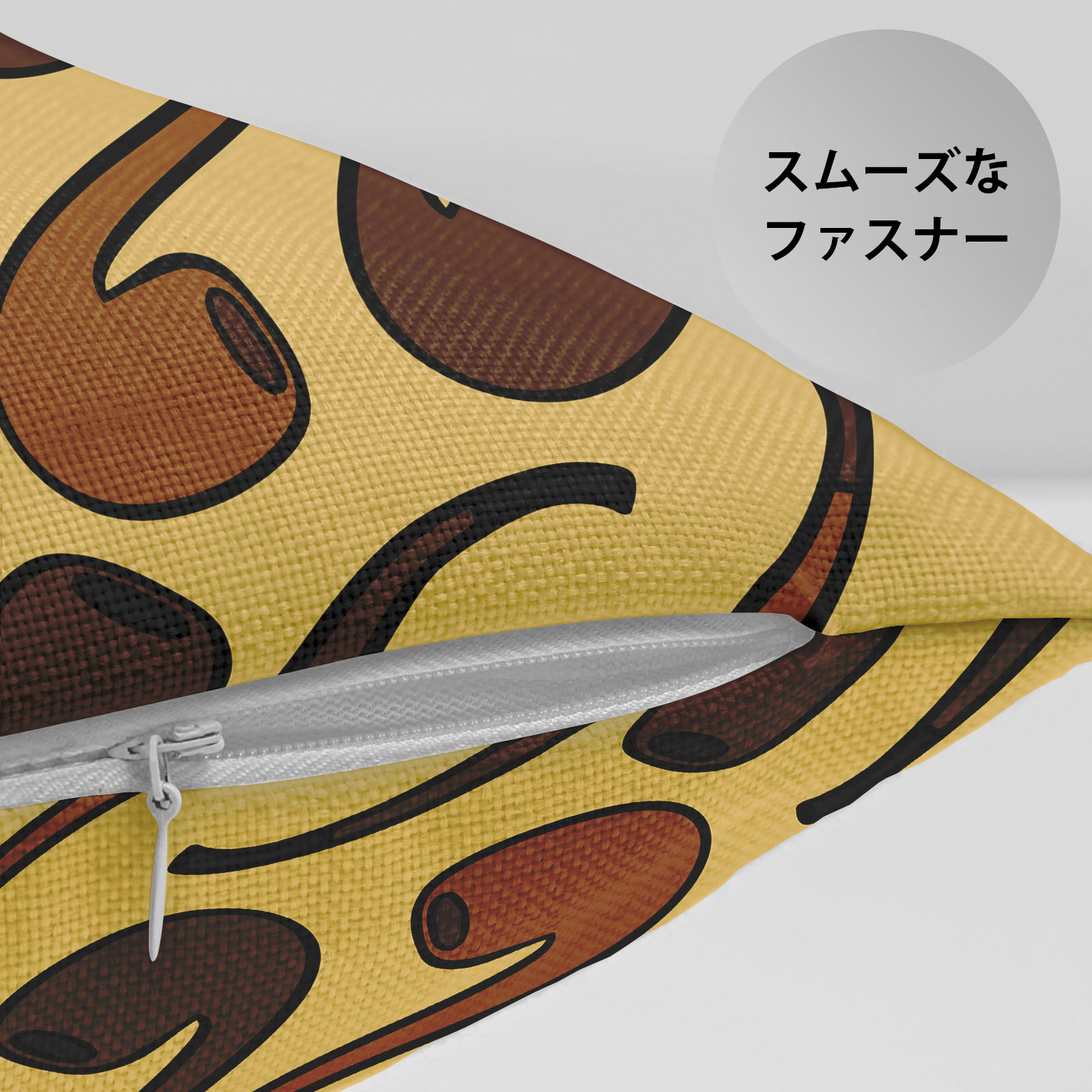 クッションカバー 2枚セット 30×30cm 40×40cm 45×45cm 50×50cm 55×55cm 60×60cm クラシック ランダムに配置 パイプのシルエット 手描き アメリカン ユニーク 明るい黄色 個性的 ヴィンテージ おしゃれ モダンアート ギフト PAKAZA [2]