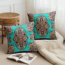 【楽天スーパーSALE】クッションカバー 2枚セット 45×45cm 30×30cm 40×40cm 50×50cm 55×55cm 60×60cm ペイズリー...