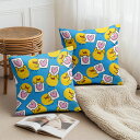 【楽天スーパーSALE】クッションカバー 30×30cm 40×40cm 45×45cm 50×50cm 55×55cm 60×60cm 2枚セット 元気なヒヨ...