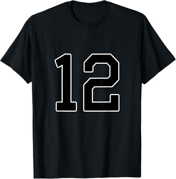 乐天商城 - 12 - 数字 番号 ユニフォーム ナンバリング ナンバー スポーツ 野球 サッカー 部活 Tシャツ