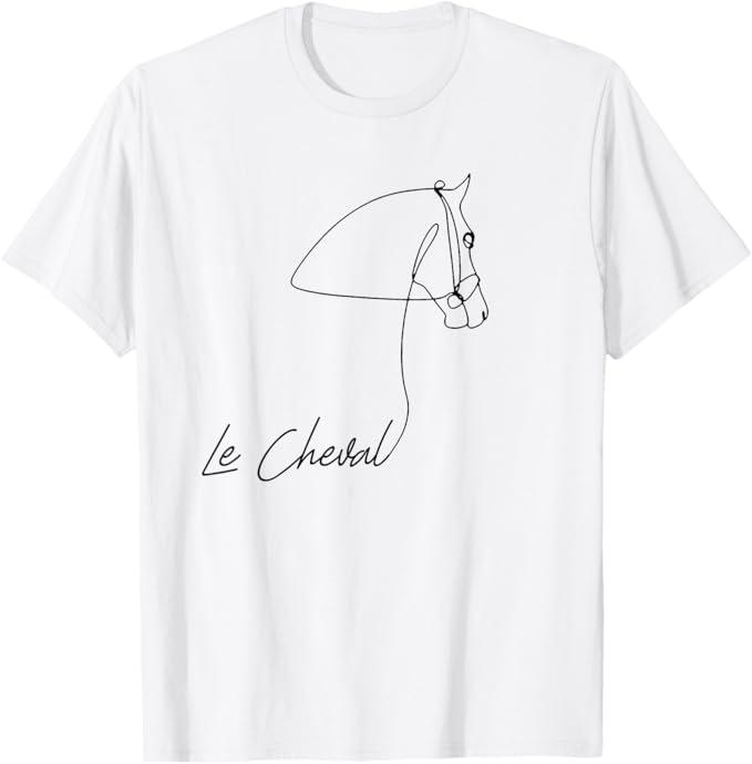 Rakuten - 乗馬用シャツ フランス語の言葉 - Le Cheval Tシャツ