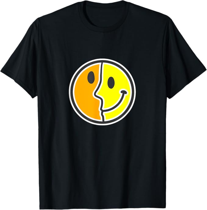 Rakuten - 【ピカソ風】スマイル フェイス 笑顔 ニコニコ 黄色 ポップ かわいい Tシャツ