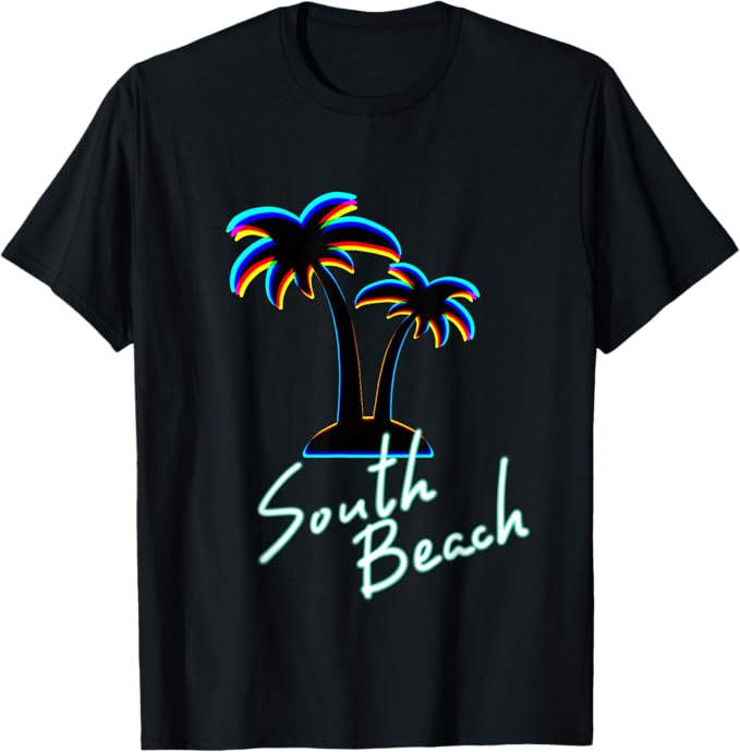Rakuten - 【楽天スーパーSALE】South Beach サウスビーチ 南の島【サーファー サーフィン】ヤシの木 パームツリー（夜景シルエット）夏 Tシャツ