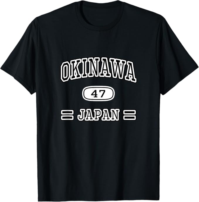 沖縄 OKINAWA【チームユニフォーム カレッジ風】JIMO-T ジモティ プレゼント お土産 面白い かっこいい Tシャツ