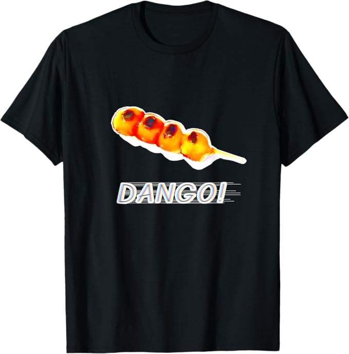 DANGO！- おだんご 団子 和菓子 面白 イラスト Tシャツ