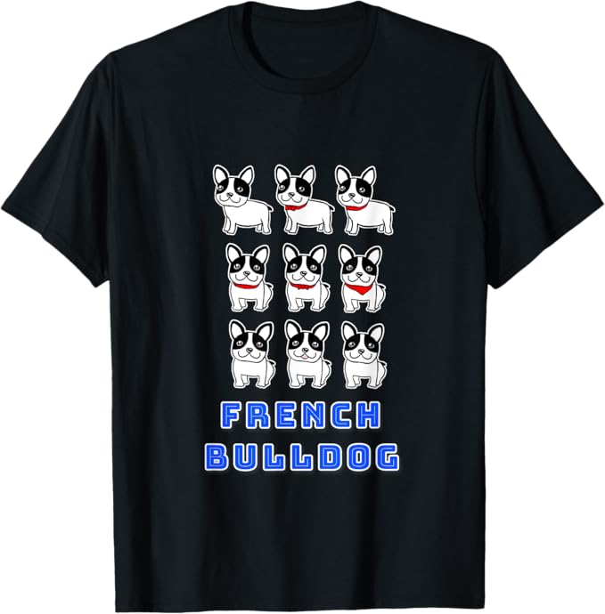 乐天商城 - フレンチブルドッグ 9 ナイン 犬 動物 かわいい キャラクター Tシャツ