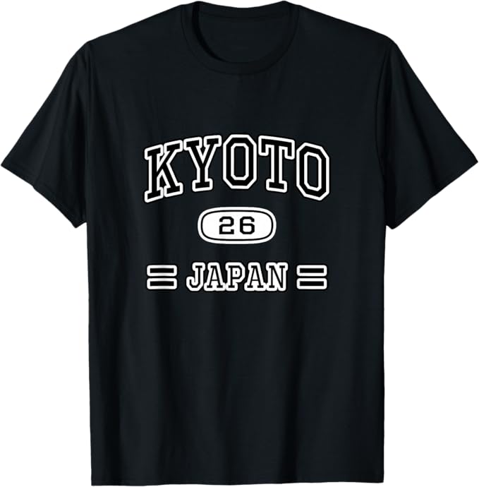 京都 KYOTO【チームユニフォーム カレッジ風】JIMO-T ジモティ プレゼント お土産 面白い かっこいい Tシャツ