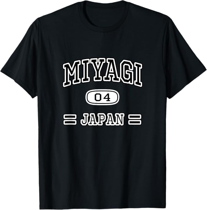 宮城 MIYAGI【チームユニフォーム カレッジ風】JIMO-T ジモティ プレゼント お土産 面白い かっこいい Tシャツ