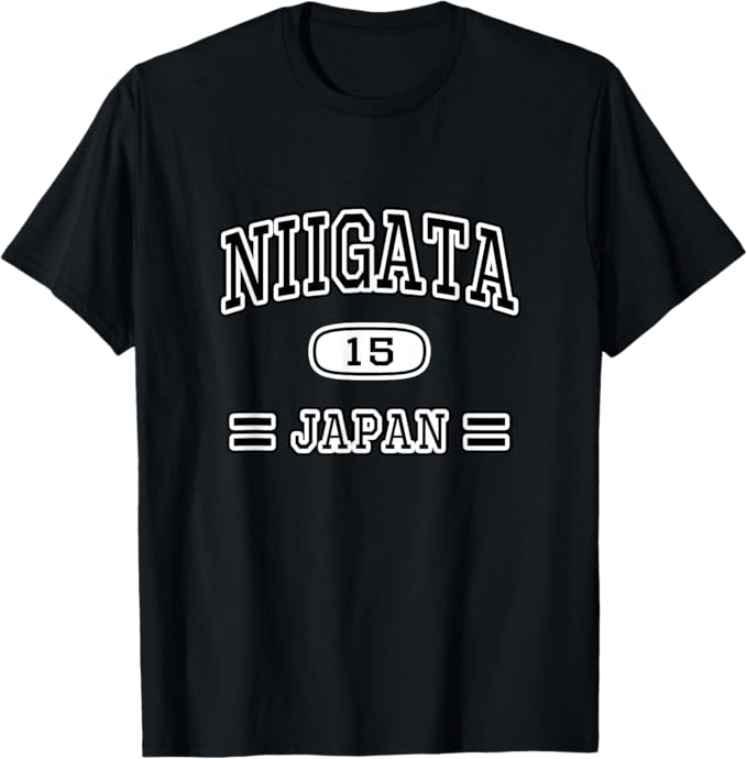 新潟 NIIGATA【チームユニフォーム カレッジ風】JIMO-T ジモティ プレゼント お土産 面白い かっこいい Tシャツ