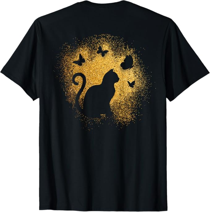 Rakuten - 【楽天スーパーSALE】【バックプリント・背中側】猫のシルエット Tシャツ