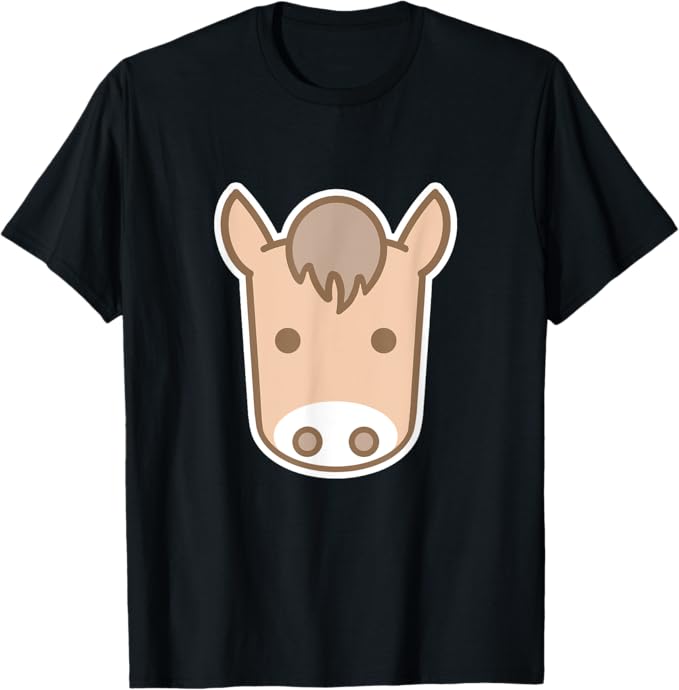Rakuten - うま 馬 UMA 顔 午年 2026 動物 ゆるい かわいい キャラクター Tシャツ