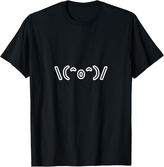 乐天商城 - (^o^)/『ワーイ』 顔文字 絵文字 笑顔 ポップ デザイン 面白い Tシャツ