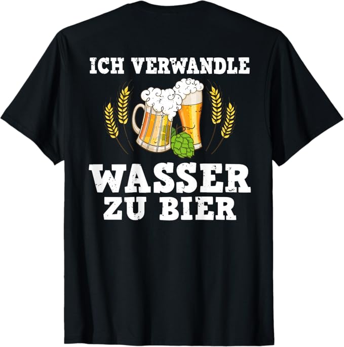 Rakuten - 【楽天スーパーSALE】【バックプリント・背中側】水をビールに変える 趣味の醸造職人 Tシャツ