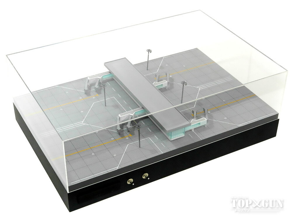 Roteiro4s Terminal 空港ターミナルジオラマセット（建物・搭乗橋・照明塔付） 4機駐機タイプ 1/500スケール用 ※受注生産 デルタグルーヴ/Delta Groove 飛行機/模型/完成品 [R3-02S]