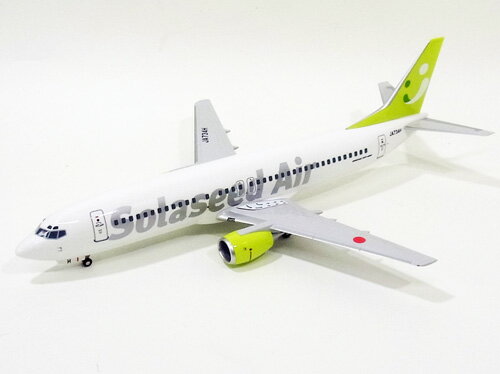 ボーイング 737-400 ソラシドエア（旧 スカイネットアジア航空）新塗装 JA734H 1/100 ※プラ製 2012年12月21発売 EVERRISE/エバーライズ飛行機/模型/完成品 27893C