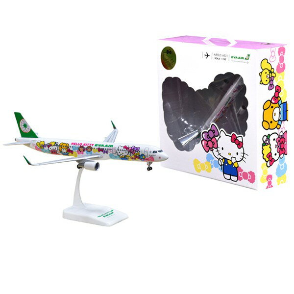 エアバス A321SL エバー航空 特別塗装 「HELLO KITTY／サンリオなかよしジェット」 1/150 ※プラ製 2017年7月24日発売 EVERRISE/エバーライズ 飛行機 / 飛行機模型 / 模型 / 完成品 / 完成品模型 [5401325]のサムネイル