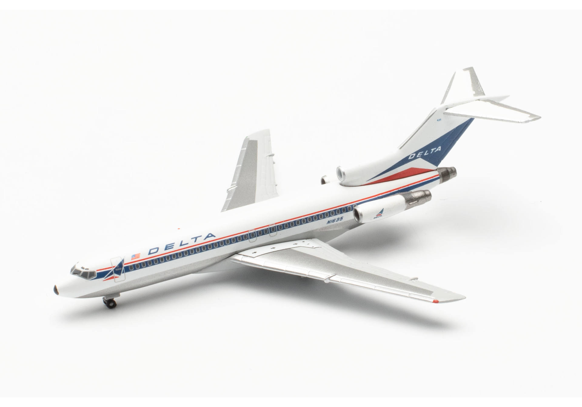 727-100 デルタ航空 N1635 1/500 2024年3月9日発売 Herpa Wings 飛行機/模型/完成品 [537278]