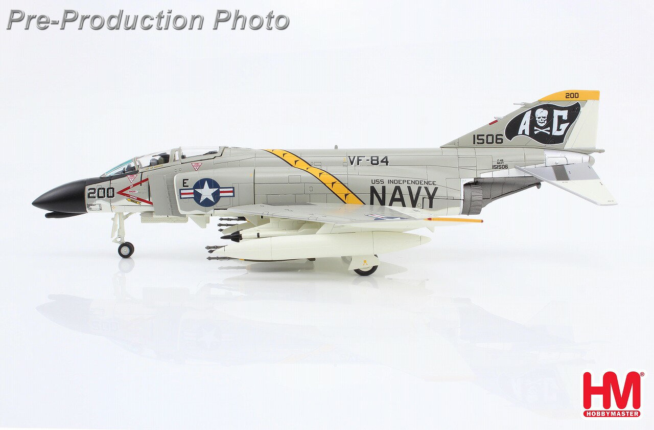 F-4B ファントム2 アメリカ海軍 第84戦闘飛行隊 「ジョリーロジャース」 1984年 1/722023年10月27日発売 HobbyMaster（ホビーマスター）飛行機/模型/完成品 [HA19048]