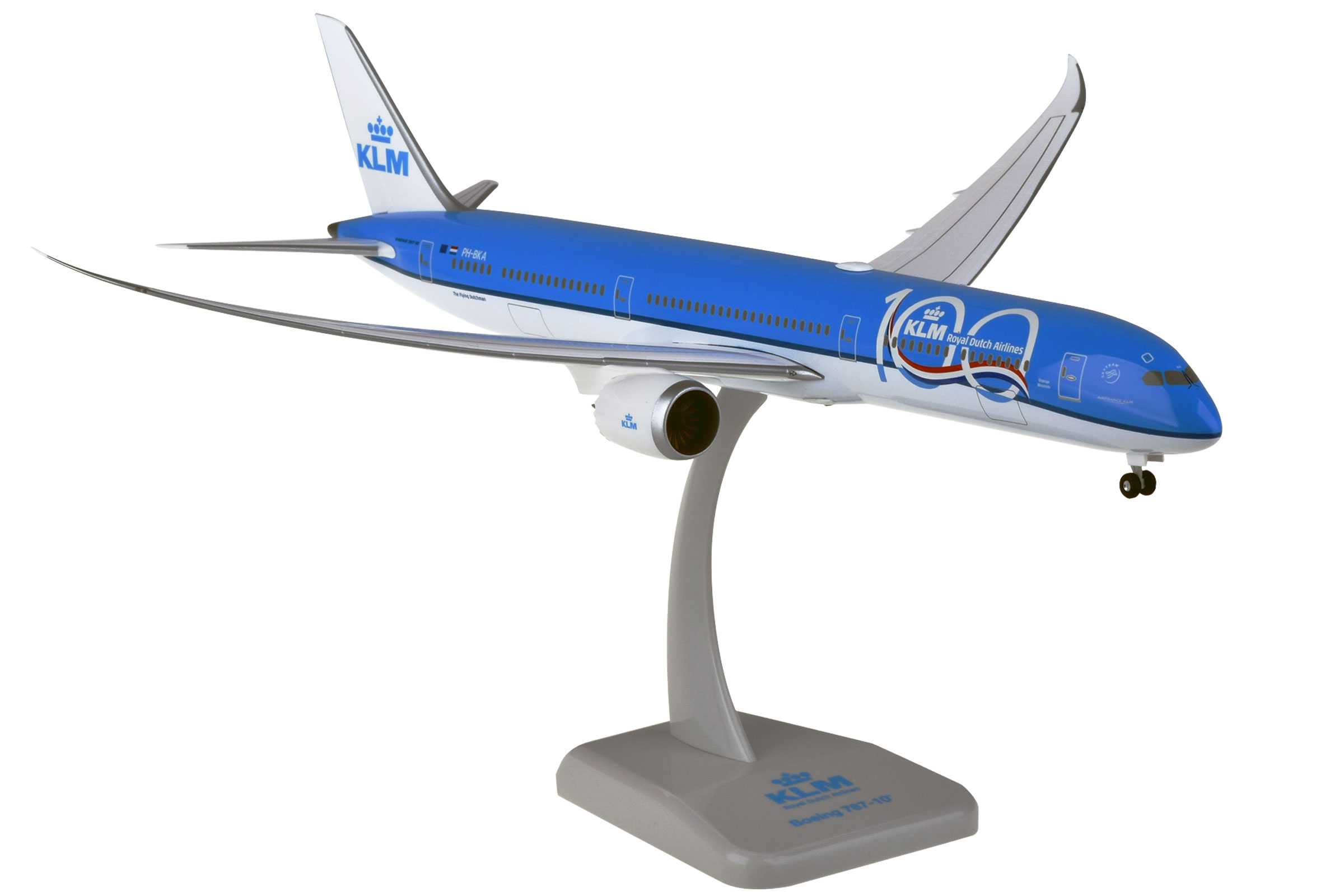 787-10 KLMオランダ航空 特別塗装「創業100周年」 19年 （WiFiアンテナ／ギア スタンド付属）1/200 2022年11月21日掲載品 hogan Wings/ホーガンウイングス飛行機/模型/完成品 11380GR