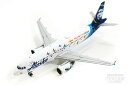 A320 アラスカ航空 特別塗装 「FLY WITH PRIDE」 N854VA 1/400 2022年2月23日発売 GeminiJets（ジェミニジェッツ） 飛行機/模型/完成品 GJASA2042