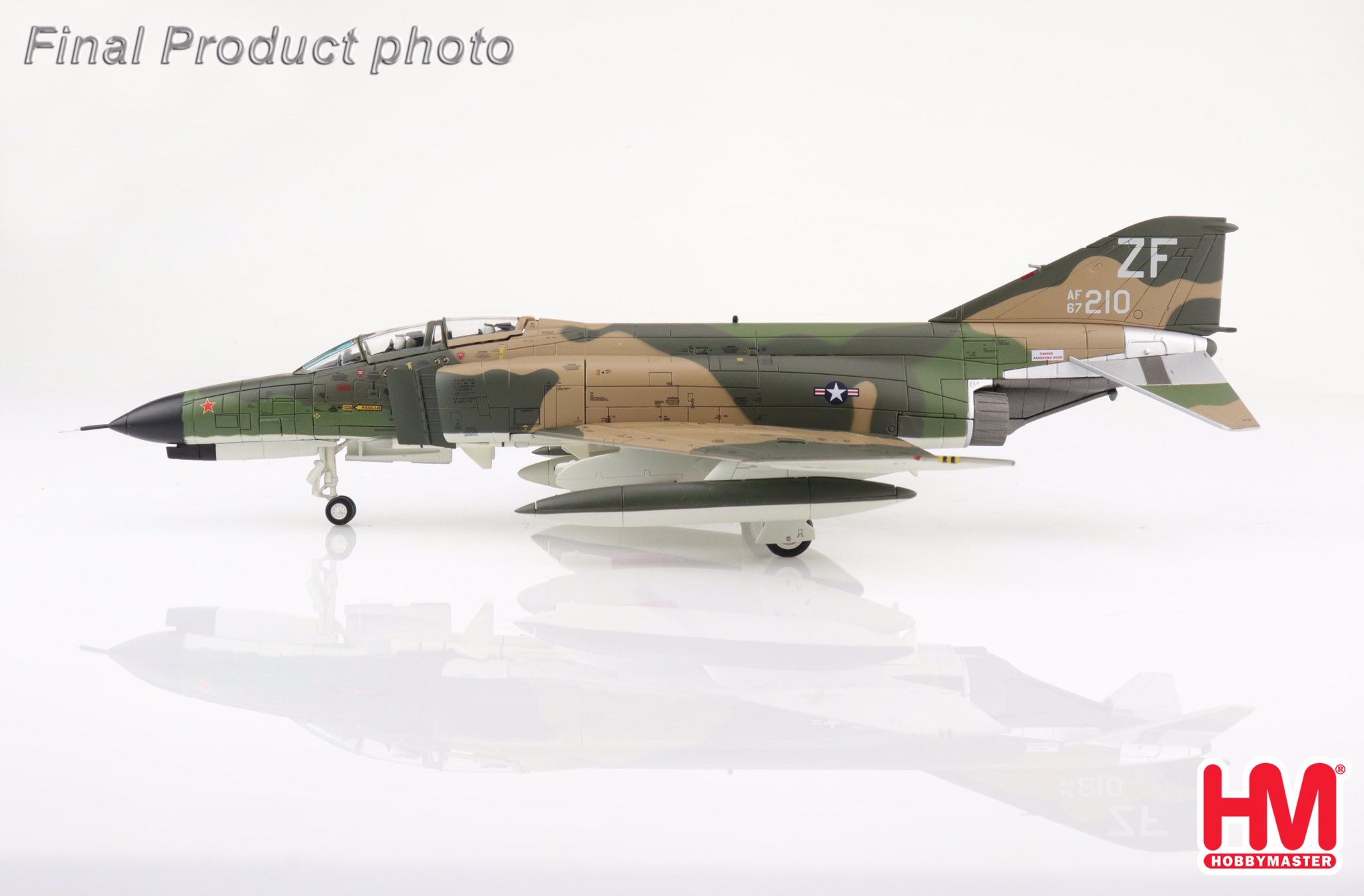 F-4E アメリカ空軍 (MiG-19撃墜) 1972年6月2日 ZF/#67-0210 1/72 2023年3月14日掲載 HobbyMaster (ホビーマスター) 飛行機/模型/完成品 [HA19041]