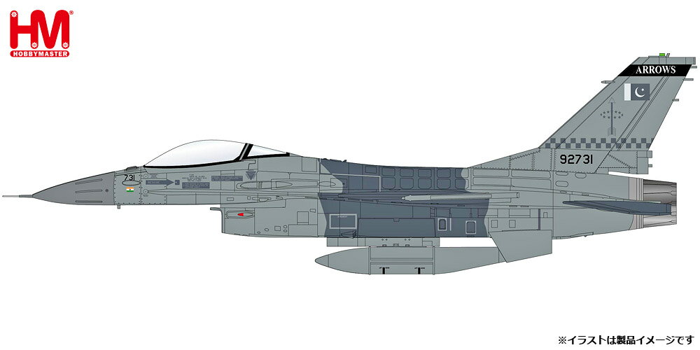 F-16AM（ブロック20MLU） パキスタン空軍 第11飛行隊 ノーマン・アリ・カーン中佐機 （インドMiG-21撃墜） 2019年2月27日 #92731 1/722023年6月17日発売 HobbyMaster (ホビーマスター) 飛行機/模型/完成品[HA38014]