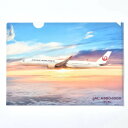 JALオリジナル A350-1000 JA01WJ クリアファイル ディープレッド JALUX 飛行機/グッズ BJB35120