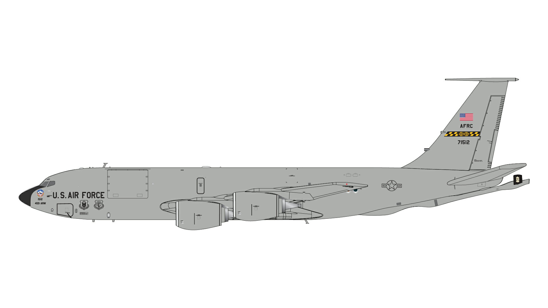 KC-135R アメリカ空軍 アンドルーズ空軍基地 57-1512 1/200 2024年1月26日発売 Gemini200 飛行機/模型/完成品 [G2AFO1266]