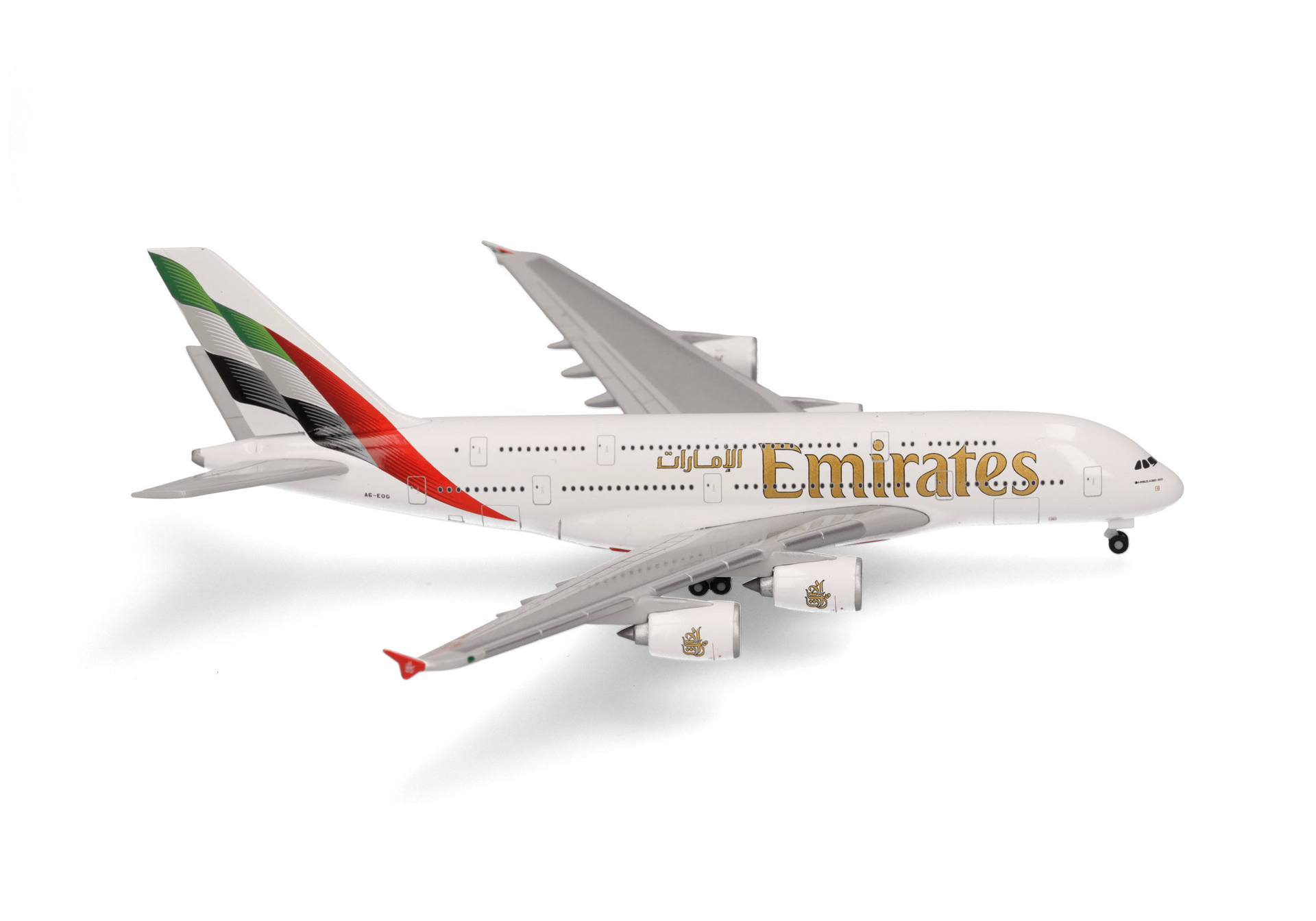 A380 エミレーツ航空 A6-EOG 新塗装 1/500 2024年3月9日発売 Herpa Wings 飛行機/模型/完成品 [537193]