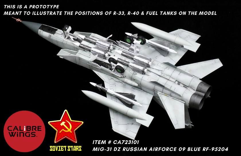 MiG-31DZ「フォックスハウンド」 ロシア航空宇宙軍 #09/RF-95204 1/72 ※新金型 2024年2月28日発売 Calibre Wings 飛行機/模型/完成品 [CA723101] 2