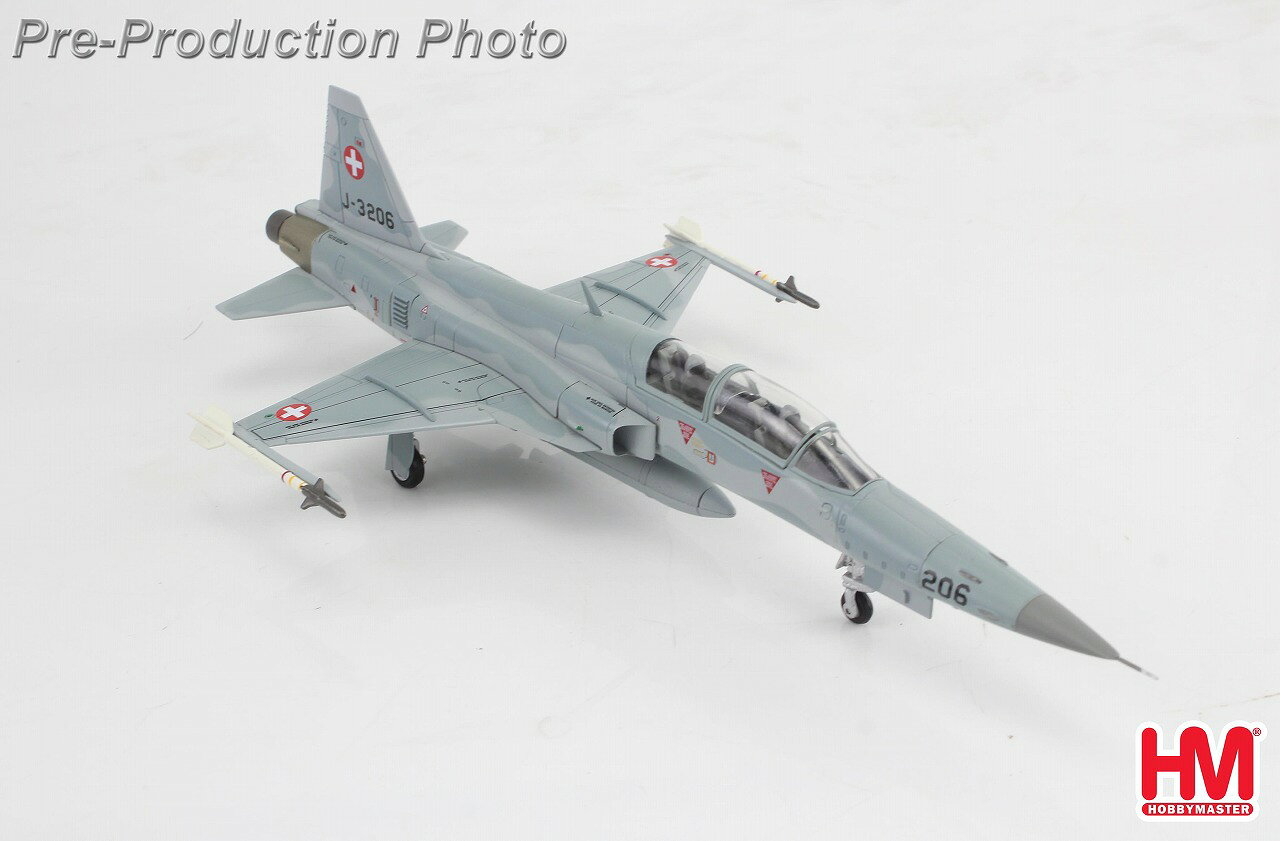 航空機模型TopGunトップガンのF-5F タイガー2 スイス空軍 第6飛行隊 1/72 2025年6月27日発売 Hobby Master 飛行機 / 飛行機模型 / 模型 / 完成品 / 完成品模型 [HA3380]｜アングル2