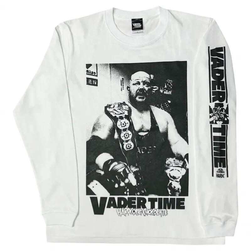 ビッグバン ・ ベイダー / ロングスリーブTシャツ（三冠ホワイト）Hardcore Chocolate / ハードコアチョコレート新日本プロレス NJPW全日本プロレス AJPWのサムネイル