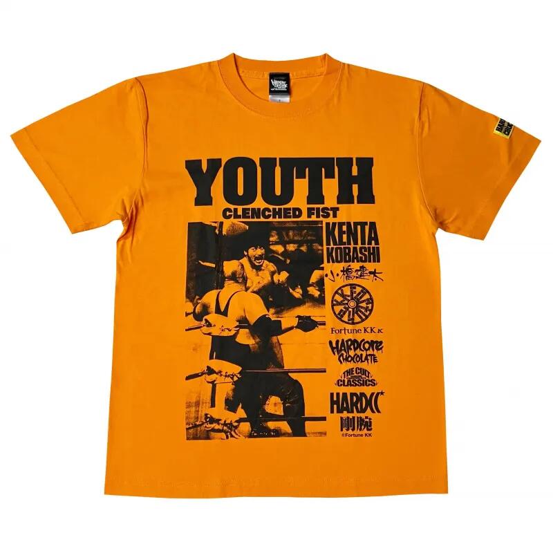【メール便対応】小橋建太 マシンガンチョップ （ 青春の握りこぶし オレンジ ） TシャツHardcore Chocolate / ハードコアチョコレート全日本プロレス AJPWプロレスリング・ノア